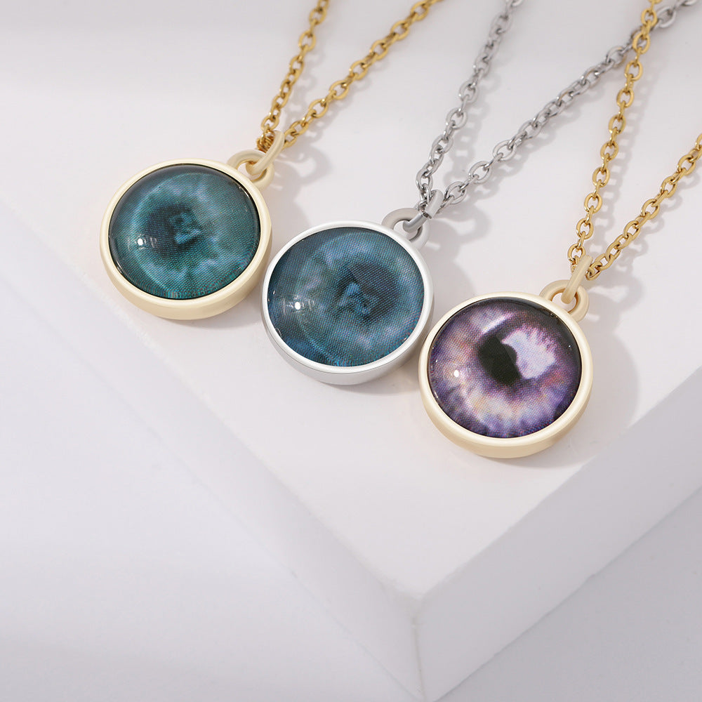 Custom Iris Necklace Add Eye Photo As A Unique Gift For Loved Ones