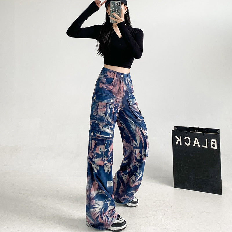 Spring And Autumn New High Waist Loose All-match Wide Leg Pants