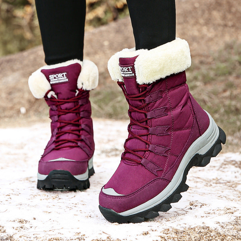 Women's Outdoor Fleece-lined Warm Snow Boots