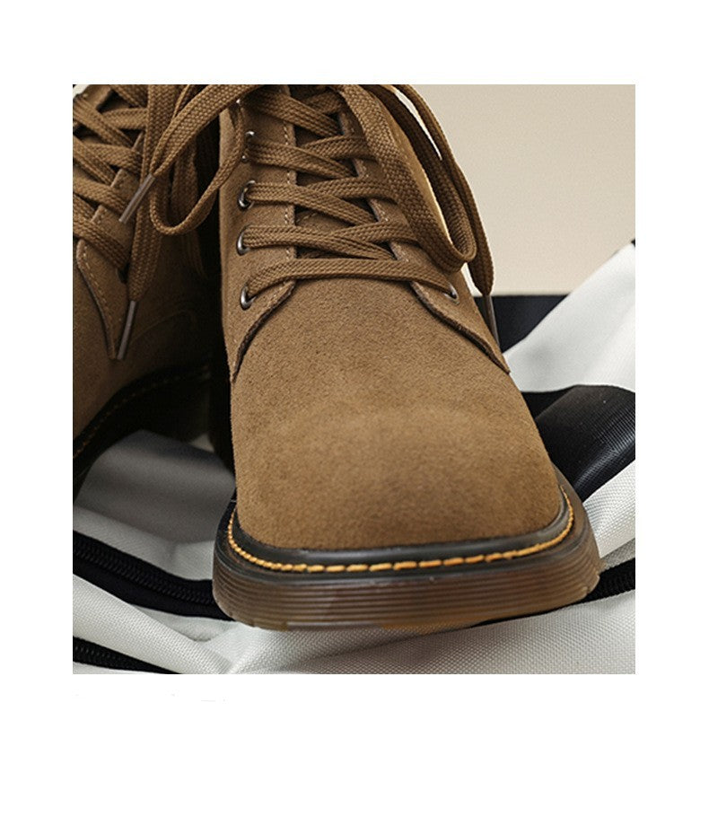 Lace-up Mid-top Warm Outdoor Work Shoes