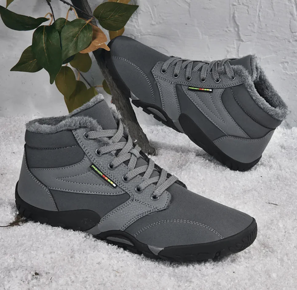 Men's Waterproof Fleece-Lined Winter Snow Boots