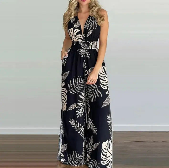 Digital Printing Colorful Jumpsuit