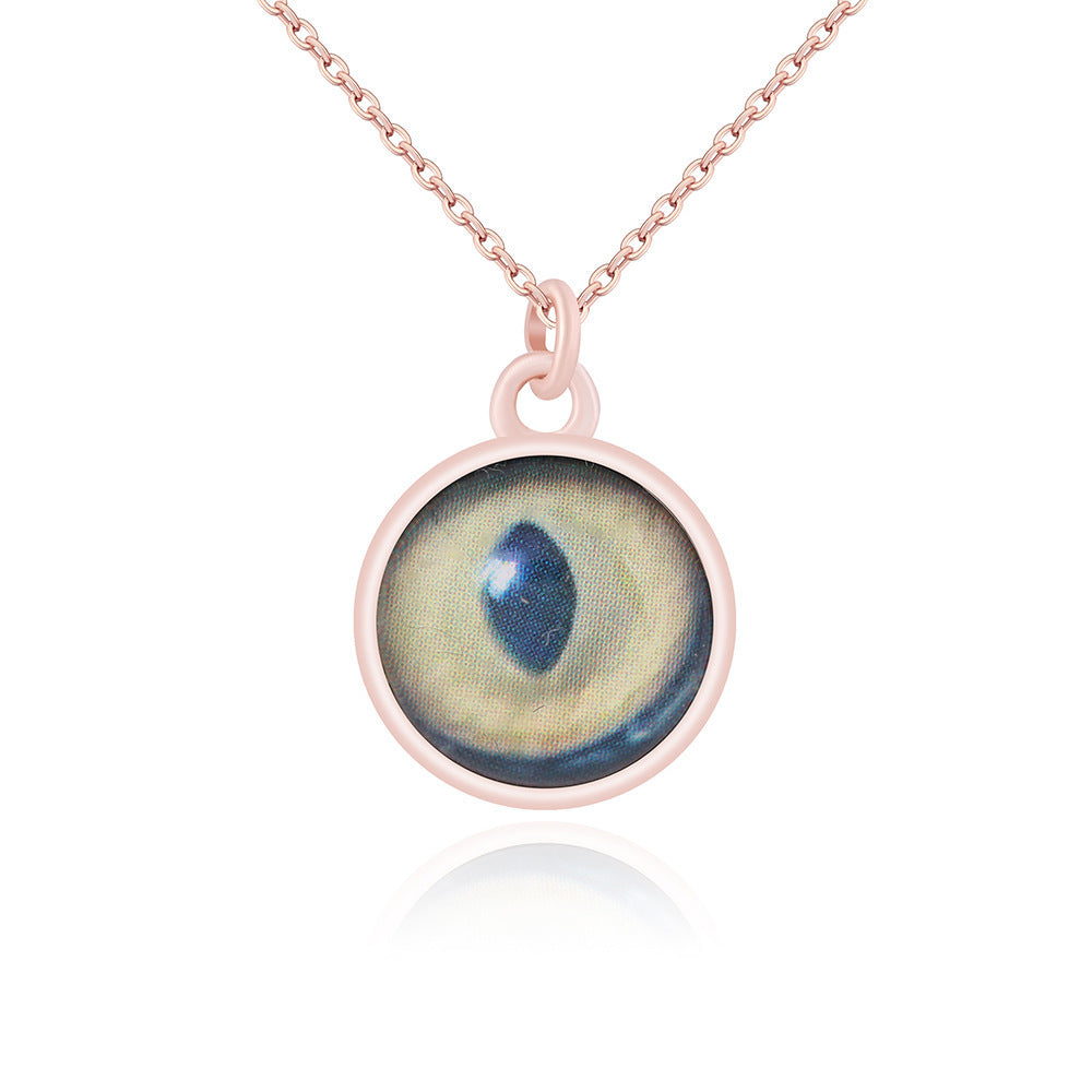 Custom Iris Necklace Add Eye Photo As A Unique Gift For Loved Ones