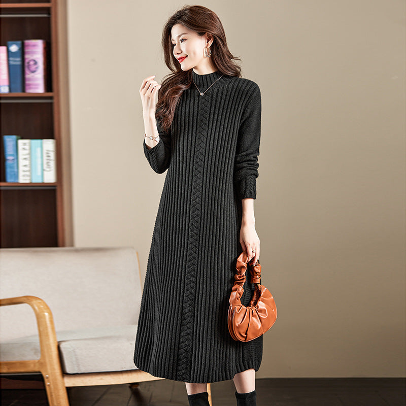 Plus Size Thickened Base Dress Women